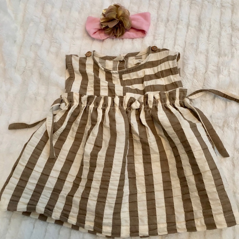 NWOT Message In A Bottle Dress/ Headband